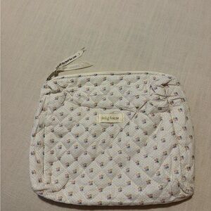 Floral Quilted Cosmetic Bag